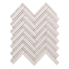 Diana Herringbone Thassos - marble tile